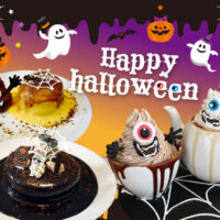 かわいいハロウィンパンケーキが登場しております！